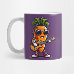 Carrot Playing Guitar Mug